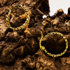 14kt Gold Vermeil Celtic Hoop Earrings - Small