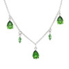 Sterling Silver Necklace Adorned With Crystals
