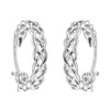 Sterling Silver Celtic Hoop Earrings - Medium