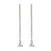 Trinity Knot Silver Dangle Drop Earrings