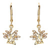 14kt Yellow Gold Lab Grown Diamond Tree of Life Drop Earrings