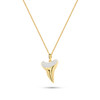14kt Gold Lab-Grown Diamond Shark Tooth Necklace