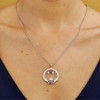 Three Stone Family Claddagh Pendant