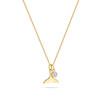 14kt Gold Lab-Grown Diamonds Mini Whale Tail Necklace