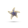14kt Gold Lab Sapphire and Diamond Starfish Enhancer only