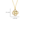 14kt Gold Lab Grown Diamond Dara Celtic Knot Necklace