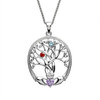 Two Stone Family Tree of Life Pendant