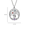 Two Stone Family Tree of Life Pendant