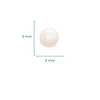 Sterling Silver with Large Freshwater Pearl Stud Earrings