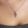 Small Silver Celtic Cross Pendant With Trinity Knot