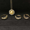 14kt Gold Vermeil Lab White Sapphire Celtic Knot Hoop Earrings