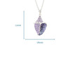 Sterling Silver Sapphire Crystals Mother of Pearl Starfish Necklace