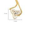 Gold Vermeil Enamel Trinity Knot Bracelet