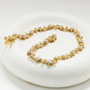 14kt Yellow Gold Trinity Bracelet with Lab Diamonds