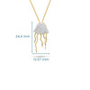 14kt Gold Lab-Grown Diamond Jellyfish Necklace