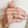 Diamond set 14K Matching Wedding ring for (14L68)