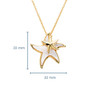 Mother and Baby Starfish 14K Gold Vermeil Mother of Pearl Necklace