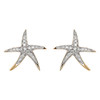 14kt Gold Lab Grown Diamond Starfish Earrings