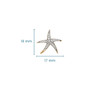 14kt Gold Lab Grown Diamond Starfish Earrings