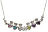 6 Stone Trinity Knot Mothers Pendant