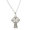 Sterling Silver Celtic Cross Pendant With Trinity Knot