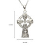 Sterling Silver Celtic Cross Pendant With Trinity Knot
