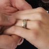 Celtic Wedding Ring Diamond Set Comfort fit