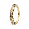 Ladies Celtic Design Diamond Set Ring