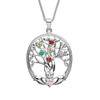 Six Stone Family Tree of Life Pendant