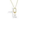 14kt Gold Vermeil Claddagh Pearl Drop Necklace