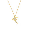 14kt Gold Lab-Grown Diamond Tropical Palm Necklace