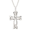 Sterling Silver CZ Celtic Cross