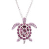 June Turtle Birthstone Pendant with Crystals