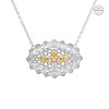 Irish Lace Gold Plated Claddagh Silver Necklace