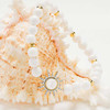 14Kt Gold Vermeil White Agate Sun Stretchy Bracelet