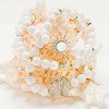 14Kt Gold Vermeil White Agate Sun Stretchy Bracelet