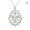 Irish Lace Sterling Silver Trinity Knot Necklace