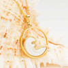 14KT Gold Vermeil Mother of Pearl Wave Necklace