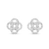 14kt Gold Lab Diamond Celtic Earrings