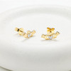 14kt Gold Lab Diamond Claddagh Earrings