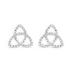 14kt Gold Lab Diamond Trinity Earrings