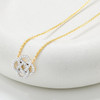 14kt Gold Lab Diamond Celtic Necklace