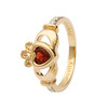 14K Yellow Gold Diamond Birthstone Ring .08ct