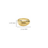 14kt Gold Vermeil Embossed Drop Celtic Triskele Ring