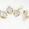 14kt Gold Lab Diamond Claddagh Drop Earrings