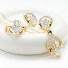 14kt Gold Heart Shaped Lab Diamond Claddagh Ring