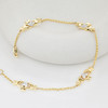14kt Gold Lab Diamond Claddagh Bracelet