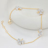 14kt Gold Lab Diamond Shamrock Bracelet