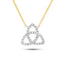14kt Gold Lab Diamond Trinity Necklace