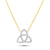 14kt Gold Lab Diamond Trinity Necklace
